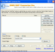 DWG to DXF Converter Pro Std screenshot